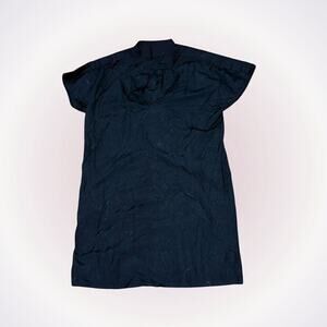 Vince black mini shirt dress with pockets | Sz XS